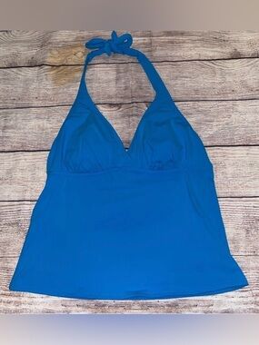 🤎3/$10 Land’s End Blue Tankini Top Size 6P